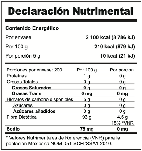 Inulina de Agave Orgánica 1 kg (2 piezas)