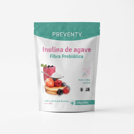PREVENTY, inulina de agave, Orgánica, Fibra Soluble, 350gr