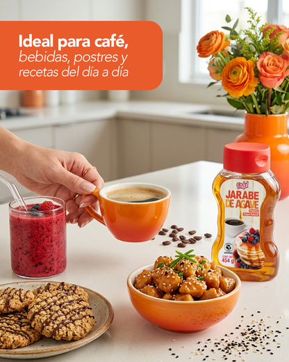 Inulina de Agave 350 g, 40 Sticks Inulina + Stevia, Jarabe de Agave Squezee 454 g