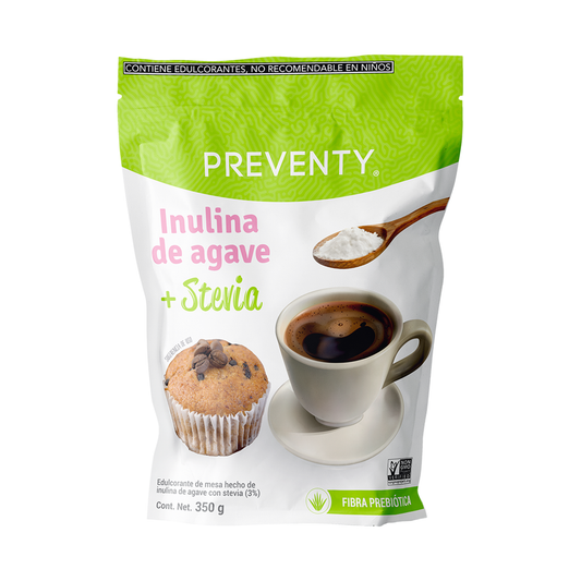 Inulina de Agave Orgánica + Stevia, 350g
