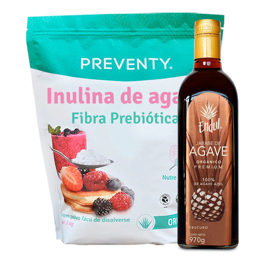 Inulina Orgánica 1 kg + Jarabe de Agave Premium 970 g