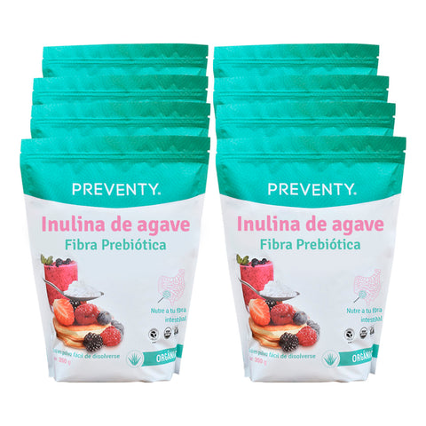 Inulina de Agave Orgánica 350 g (8 piezas)