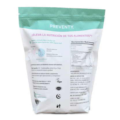 Inulina de Agave Orgánica, inulina en polvo, estreñimiento, sabor neutro, 1 kg